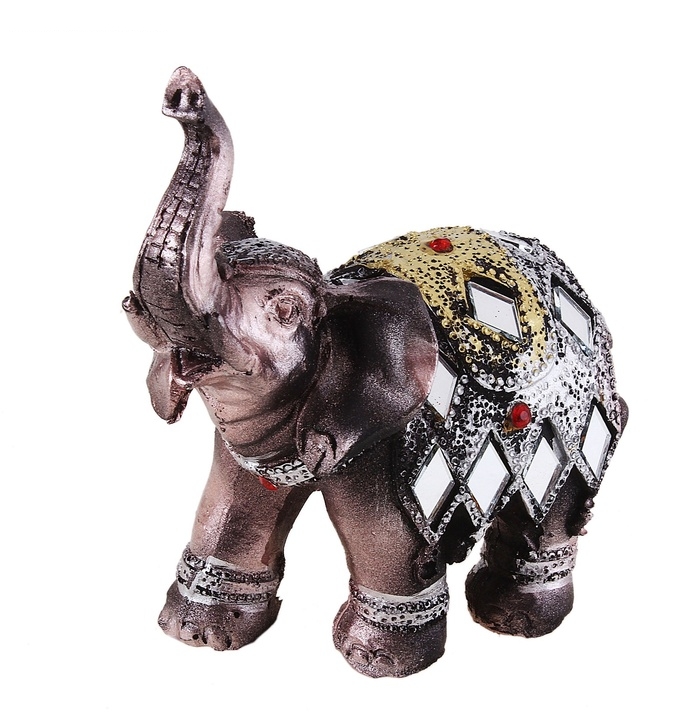 Сувенир Слон под бронзу с хрусталиками