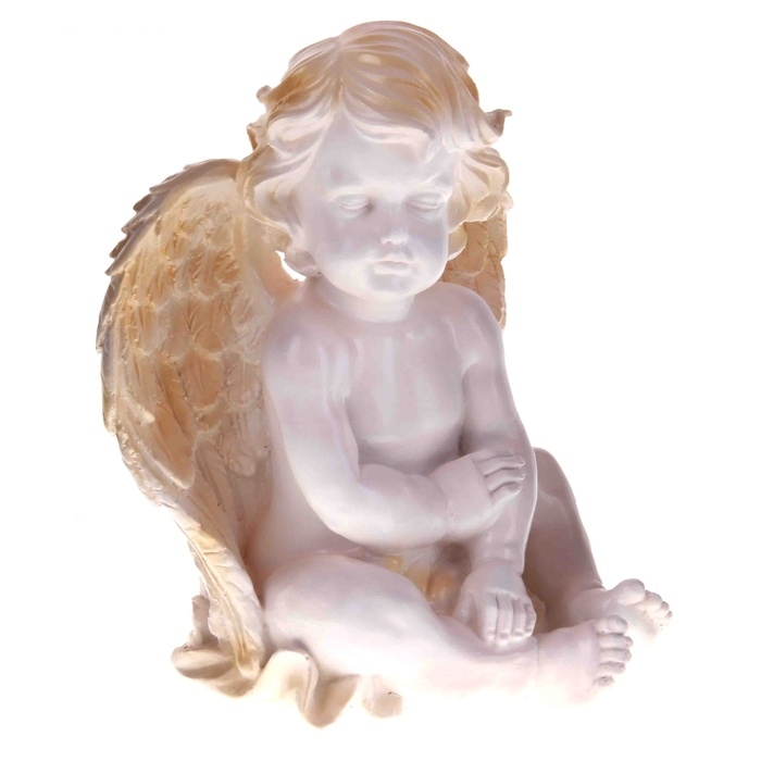 Сувенир Ангел №1 бел/золото