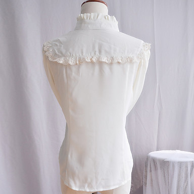 Длинные рукава босоножки белого кружева Классическая Лолита блузка