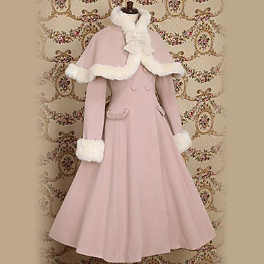 Футболки с длинным рукавом розовый Velvet принцессы Лолита Пальто