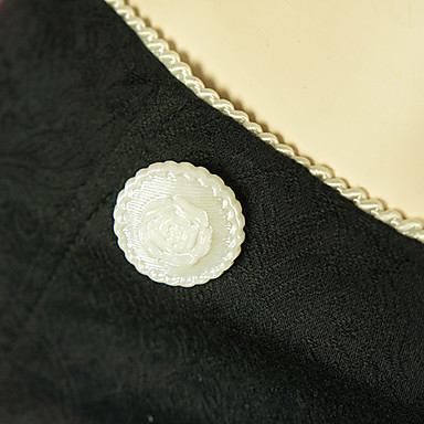 Короткий черный хлопок белый кружевной отделкой Сладкая Лолита юбка с бантом