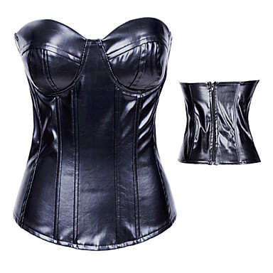 Черная кожа  Лолита nk Rock корсет