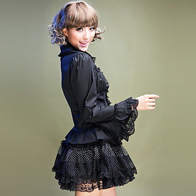 Длинные рукава Кружева подстриженные re Color Sweet Lolita Блузка