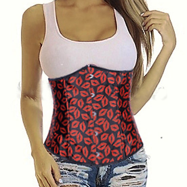 Сексуальная Pattern губ Готическая Лолита корсет