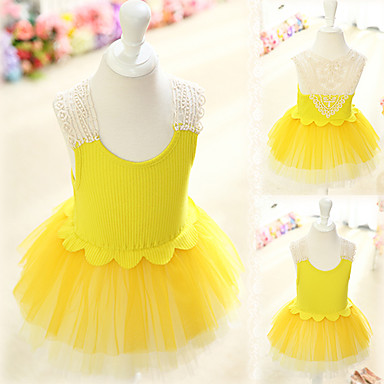 Лолита Короткие рукава Хлопок Kid Лимона платья (длина: 45cm, комод: 44cm)