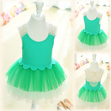 Лолита коротких рукавов Светло-зеленый Kid Коттона платья (длина: 45cm, комод: 44cm)