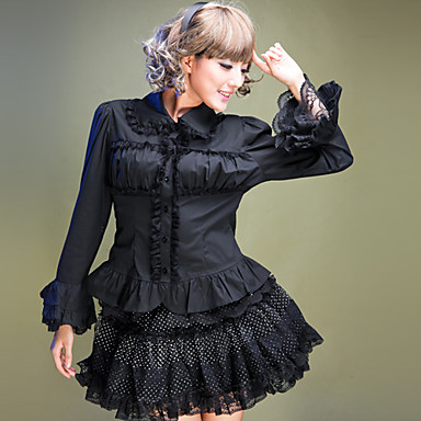 Длинные рукава Кружева подстриженные re Color Sweet Lolita Блузка