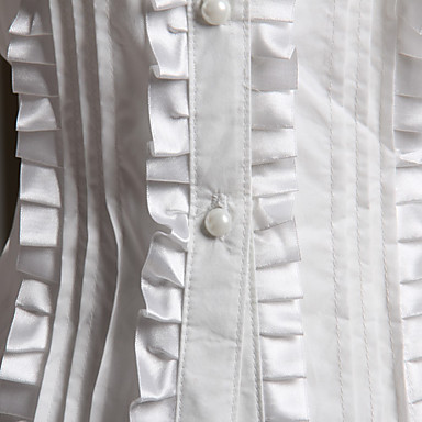 С длинным рукавом белый хлопок Классическая Лолита блузка