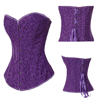 Фиолетовый Любить Pattern Сердце Сладкая Лолита корсет