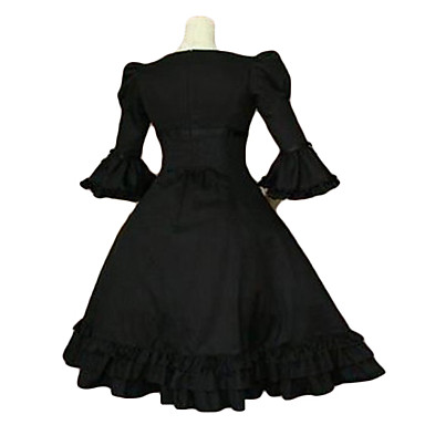 3/4-length рукавом длиной до колен re Color Cotton Аристократ Лолита платье