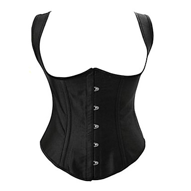 Лестный Black Satin Классическая Лолита Бюстье корсет