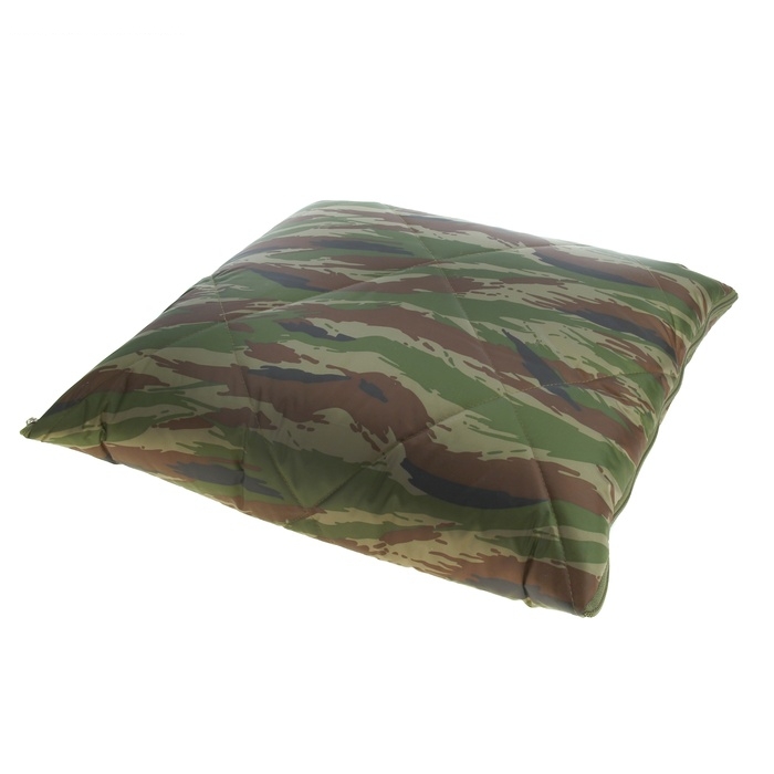Подушка/плед-палантин с мешком д/хранения 135*200/50*50см, микрофибра, камуфляж