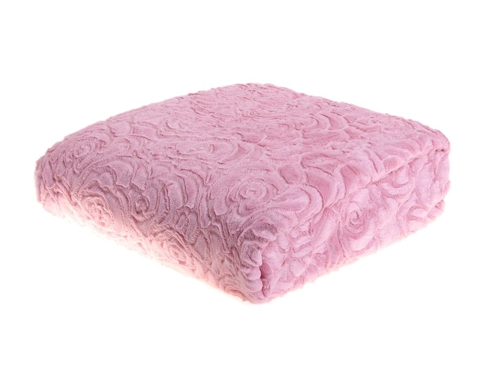 Покрывало мех Этель 1.5 сп Роза пинк 150*200 см 100% акрил, мех, Китай