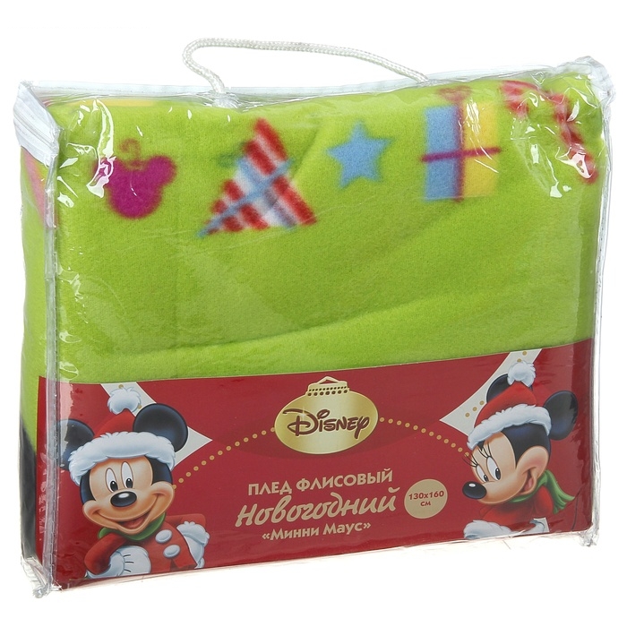 Плед Disney флисовый 130*160 см, Минни Маус НГ (62109/10/5), 200 гр/м, 100% п/э