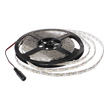 Водонепроницаемый 5M 600x3528SMD 30W теплый белый свет лампы светодиодные ленты (DC 12V)