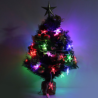 7M 30-светодиодный Luckystr-Shped Красочный светодиодные Газа Firy лампы для фестиваля украшения (220)