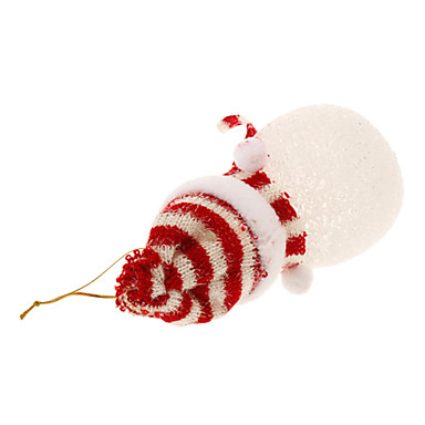 16см Красный пластиковый Санта-Клауса на Рождество Подвески