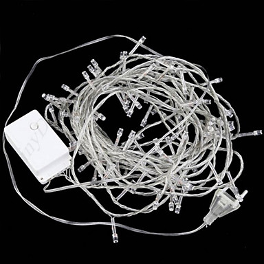 10М 100-Светодиод 8 искрение режимы Рождество Фея String Light 110-220V синий