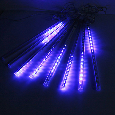 20 см фестиваль украшения Blue LED Meteor Rin Светильники для Christs Prty (8-Pck, 110-220V)