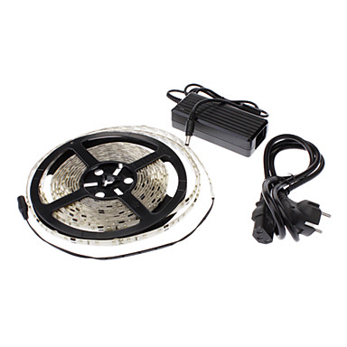 5M 20W 300x3528SMD Зеленый свет лампы светодиодные ленты с адаптером переменного тока (100-240V)