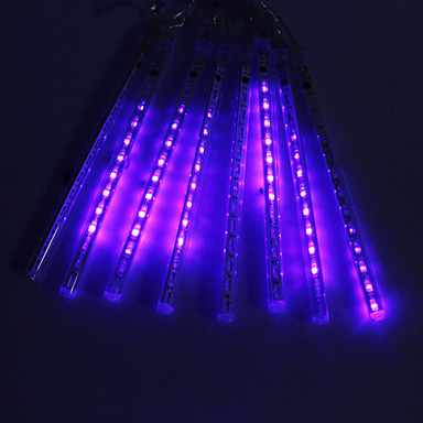 30см фестиваль украшения Blue LED Meteor Rin Светильники для Christs Prty (8-Pck, 110-220V)
