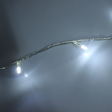 10M 6W 100-LED холодный белый Светодиодная лента на Рождество Хэллоуин фестиваль украшения (110)