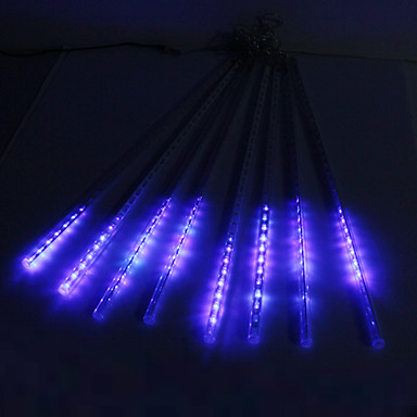 50см фестиваль украшения Blue LED Meteor Rin Светильники для Christs Prty (8-Pck, 110-220V)