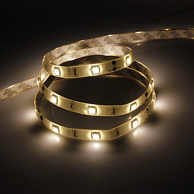 Водонепроницаемый 5M 30W 150x5050 SMD теплый белый свет светодиодных Газа лампы (12В, IP44)