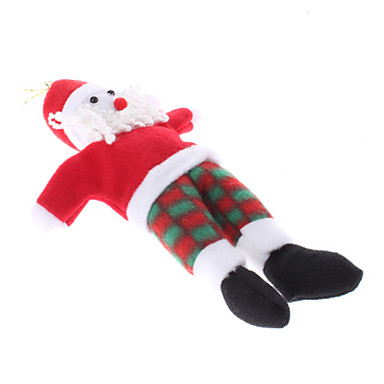 20см 8 \\\"Санта Клаус в красном зеленый орнамент плед Рождество