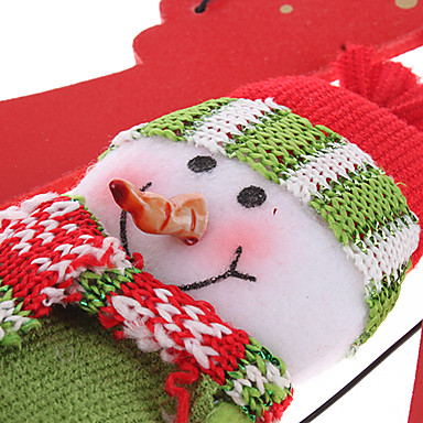 Трикотажные шляпе Снеговик Pine Красная рождественская елка двери вешалка