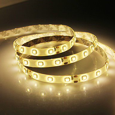 Светодиодная водонепроницаемая гирлянда 5 м 300x3528 SMD теплый белый свет (12 В)