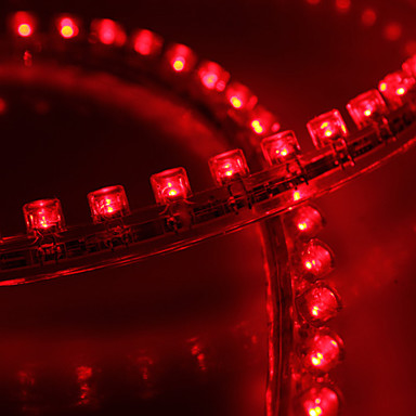 Водонепроницаемый 96см 96-светодиодный красный светодиодная лента для автомобиля (12В)
