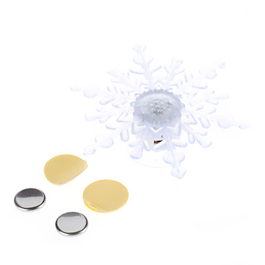 Мигает Снежинка рождественские украшения (12см, 2xCR2032)