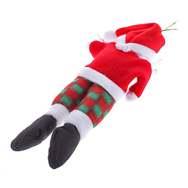 20см 8 \\\"Санта Клаус в красном зеленый орнамент плед Рождество