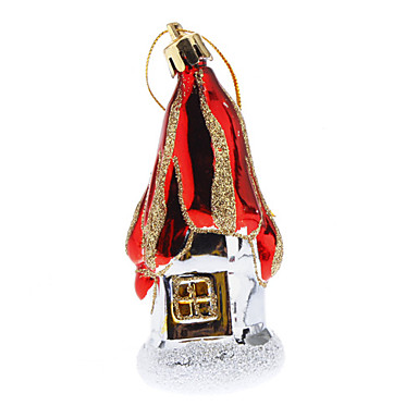 4 Pick Multi-Color Пластиковые украшения Сосна на Рождество