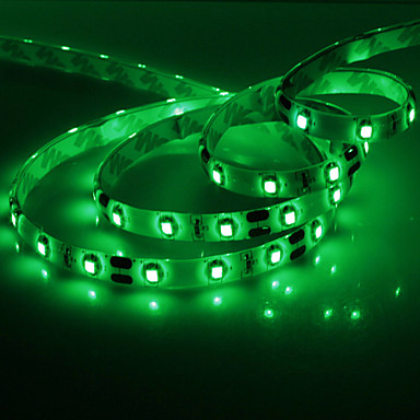 5M 20W 300x3528SMD Зеленый свет лампы светодиодные ленты с адаптером переменного тока (100-240V)