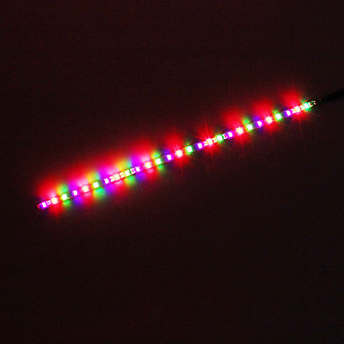 27-30см LED RGB мигающий свет Газа лампы для автомобилей (DC 12V)