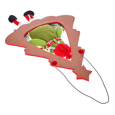 Трикотажные шляпе Снеговик Pine Красная рождественская елка двери вешалка