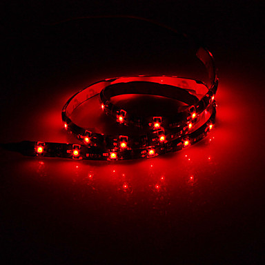 60см 2W 30x3528SMD красный свет лампы светодиодные ленты (DC 12V)
