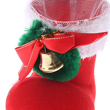 13см 5 \\\"роскошным красным загрузки с Беллом рождественские украшения