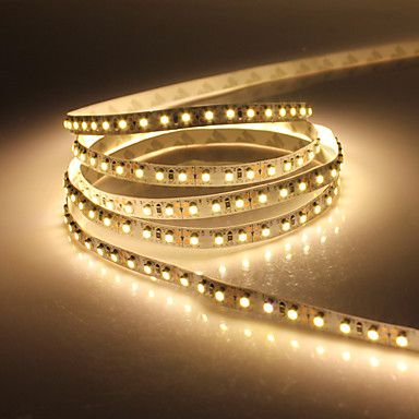 5м 10W 600x3528 SMD теплый белый свет лампы светодиодные ленты (DC 12V)