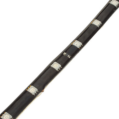 2W 30CM 12x5050SMD Гибкая синий / белый / красный свет Светодиодные полосы света (12)