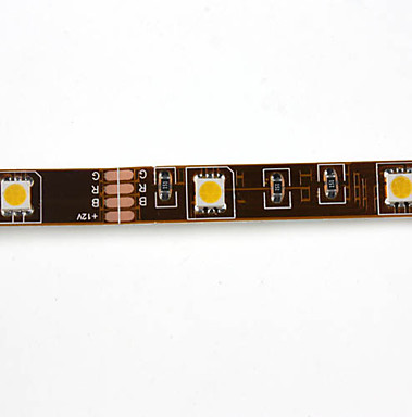 5м 7w 150x5050 SMD теплый белый свет лампы светодиодные ленты (DC 12V)