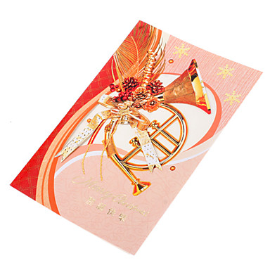 10-Pck инструмента полые Новогодняя открытка с конвертом (10-дюймовый)