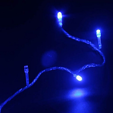 10М 100-Светодиод 8 искрение режимы Рождество Фея String Light 110-220V синий