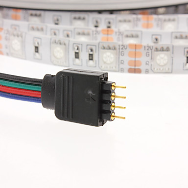 Водонепроницаемая 5-метровая 5050 SMD RGB LED лента (300 лампочек) с пультом управления и адаптером в комплекте (100-240V).