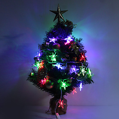 7M 30-светодиодный Luckystr-Shped Красочный светодиодные Газа Firy лампы для фестиваля украшения (220)