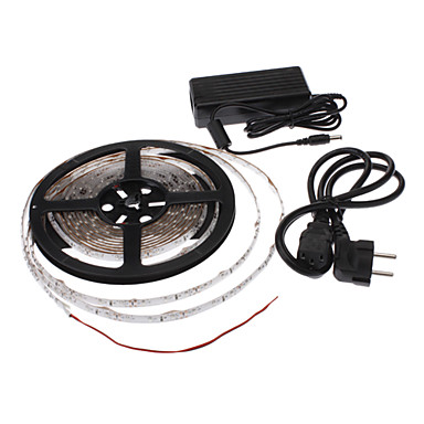 5M 20W 300x3528SMD желтый свет лампы светодиодные ленты с адаптером переменного тока (100-240V)