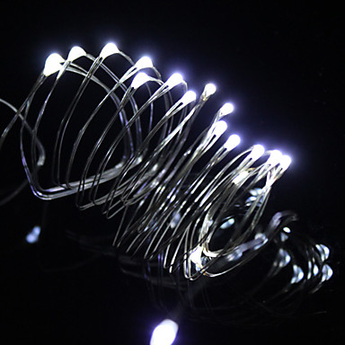 2М 20-LED White Light 2 мигающий режимы струнного Firy лампы (2xLR44)