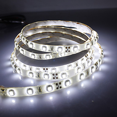 Водонепроницаемый 5M 18W 300x3528 SMD белый свет СИД лампа (12В, IP44)